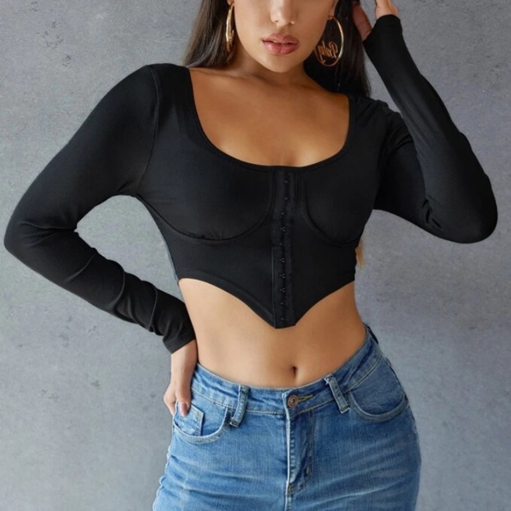 SHEIN ribbed hem top!